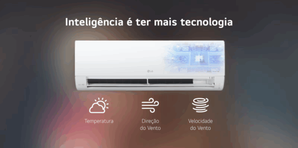 Ar Condicionado Split Hi Wall R32 Frio - LG Dual Inverter - Voice +IA - 9000 BTU/h - S3-Q09AA31A - 220 Volts - Image 3