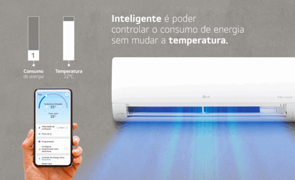Ar Condicionado Split Hi Wall R32 Frio - LG Dual Inverter - Voice +IA - 9000 BTU/h - S3-Q09AA31A - 220 Volts - Image 5