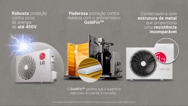 Ar Condicionado Split Hi Wall R32 Frio - LG Dual Inverter - Voice +IA - 9000 BTU/h - S3-Q09AA31A - 220 Volts - Image 6
