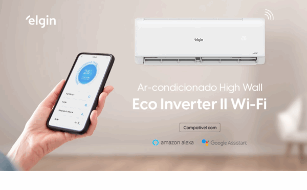 Ar-Condicionado Split Inverter II High Wall Só Frio - Elgin Eco com Wi-Fi Integrado - 9000 BTUs - 45HJFI09C2WB/45HJFE09C2CB - 220V - Image 11