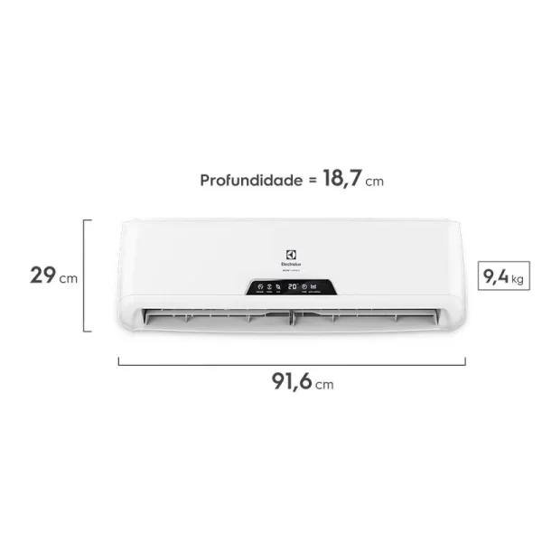 Ar Condicionado Inverter Ecoturbo Frio - Electolux - 12.000 BTUh - VI12F/VE12F - 220V - Imagem 2