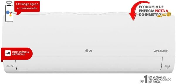 Ar Condicionado Split Hi Wall R32 Frio - LG Dual Inverter - Voice + IA - 12.000 BTU/h - 220V - Imagem 5