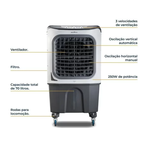 Climatizador 4 em 1 BCL70 70L - Britania - 127V ou 220V - Imagem 5