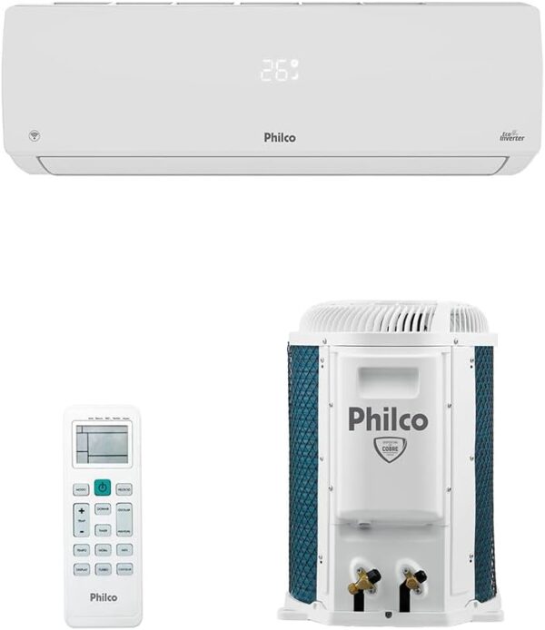 Ar Condicionado Inverter Hi Wall Eco Frio - Philco - 24.000 BTUs - 220V
